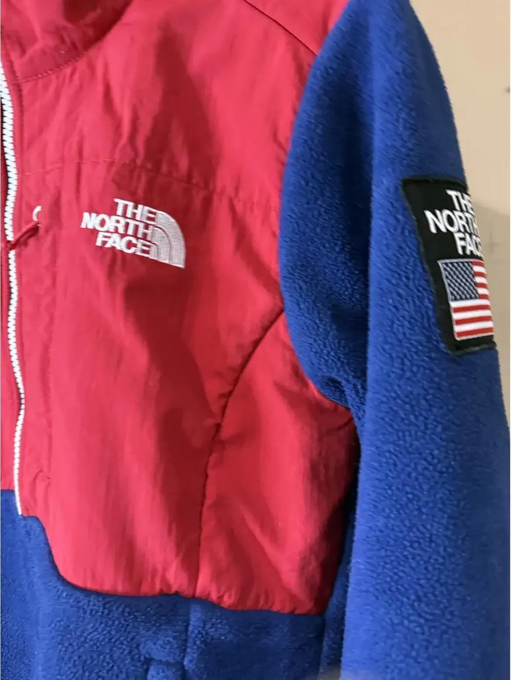 The North Face Women's Fleece Jacket Blue and Red RU 14 Denali